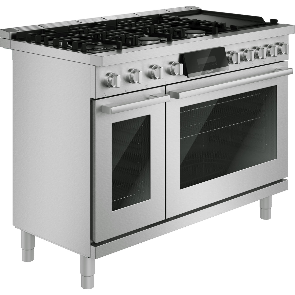  Bosch 800 Series 48-inch Freestanding Dual-Fuel Range with Griddle HDS8857UC IMAGE 3