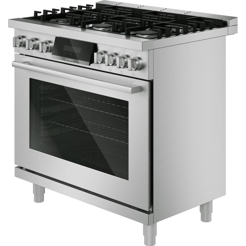  Bosch 800 Series 36-inch Freestanding Gas Range with 6 Burners HGS8657UC IMAGE 4