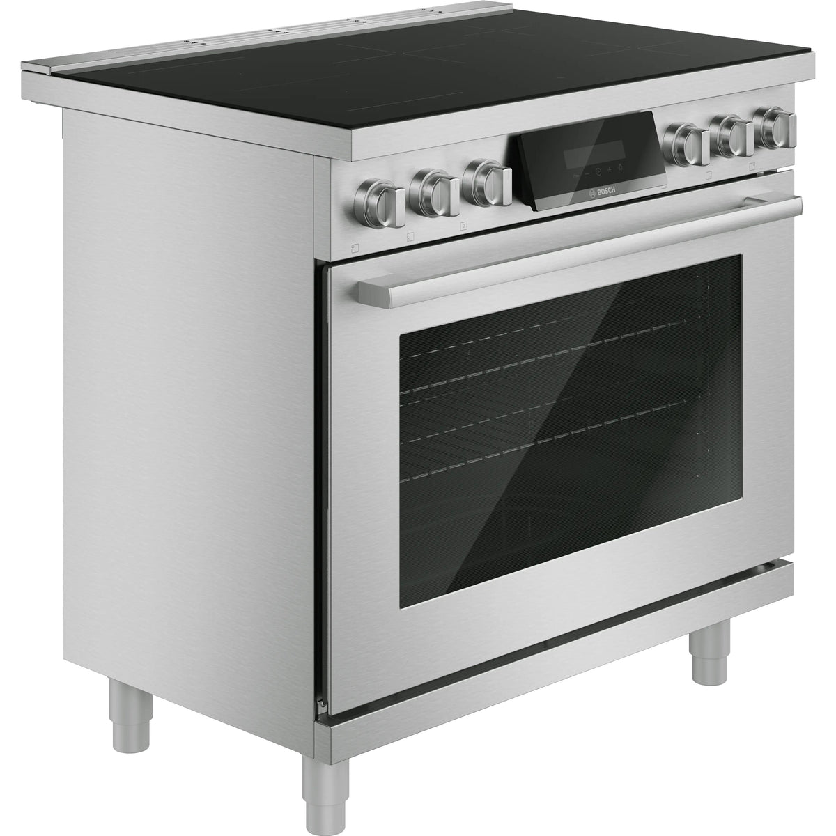  Bosch 800 Series 36-inch Freestanding Induction Range with 5 Elements HIS8657C IMAGE 3