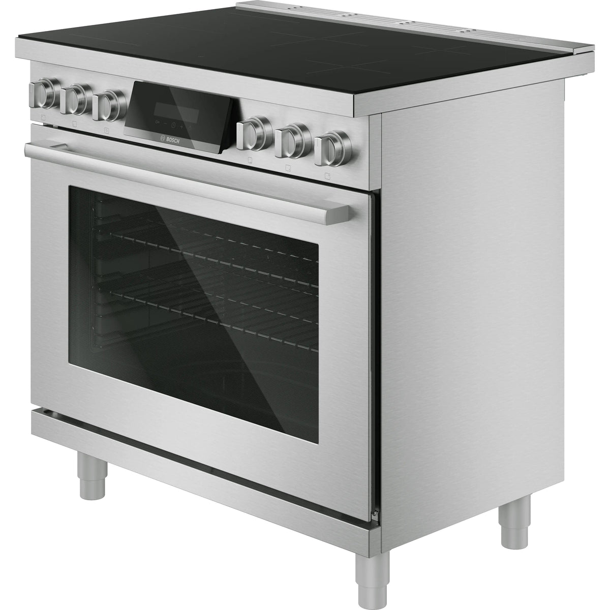  Bosch 800 Series 36-inch Freestanding Induction Range with 5 Elements HIS8657C IMAGE 4
