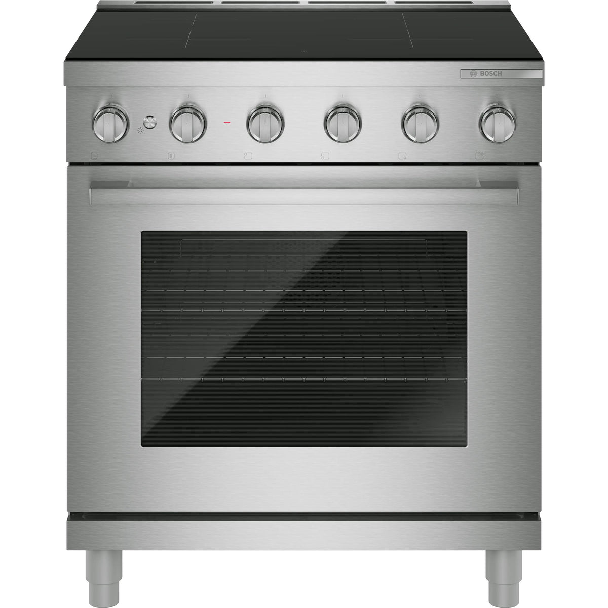  Bosch 500 Series 30-inch Freestanding Induction Range with 4 Elements HIS5057C IMAGE 1