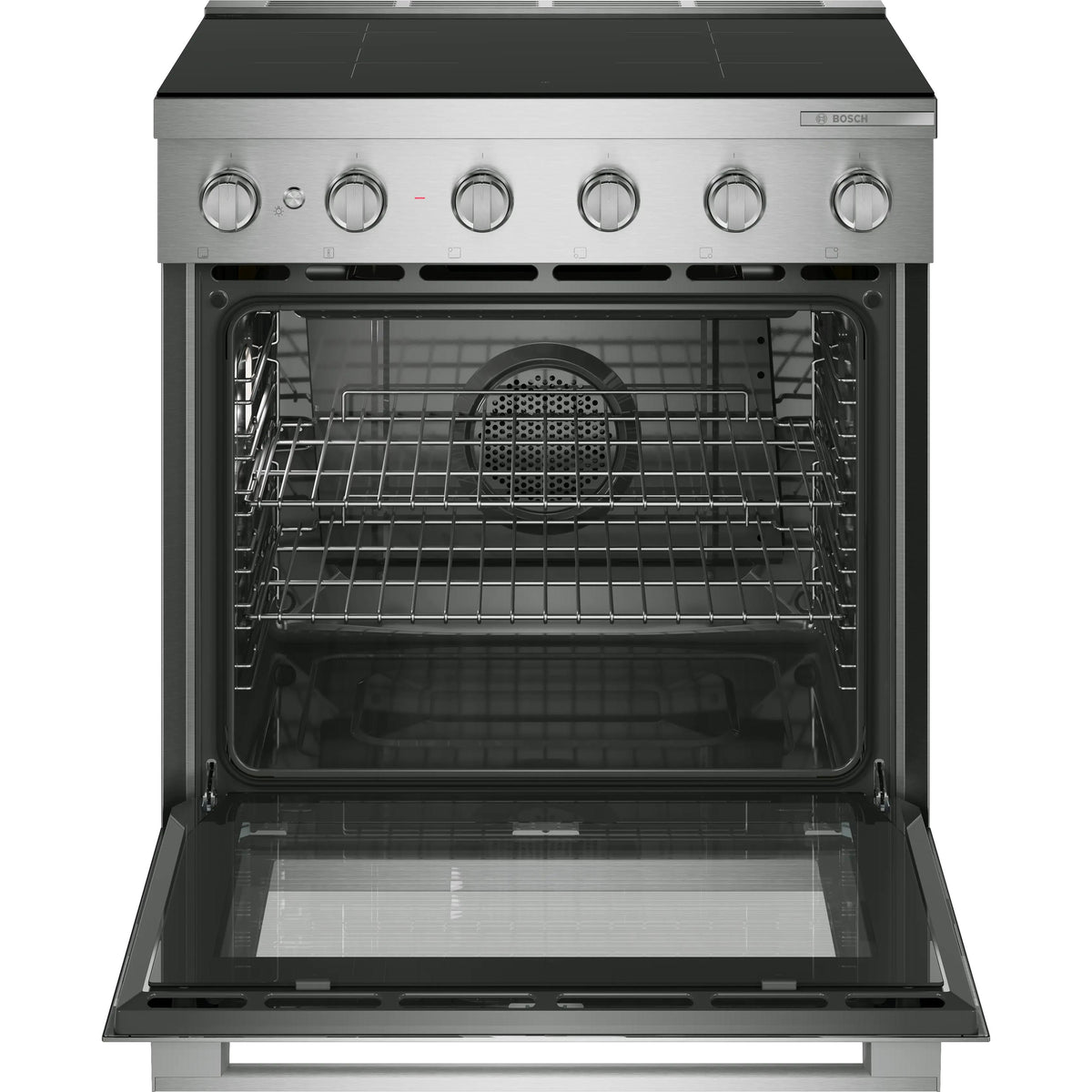  Bosch 500 Series 30-inch Freestanding Induction Range with 4 Elements HIS5057C IMAGE 2