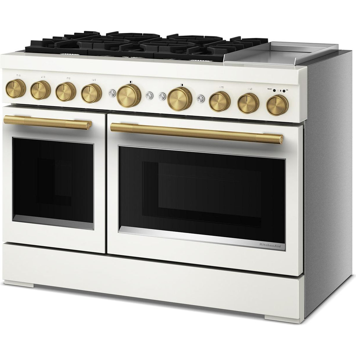  KitchenAid 48-inch. 6.3 cu. ft. Freestanding Commercial-Style Dual-Fuel Range with Griddle KFDD948SPL IMAGE 5