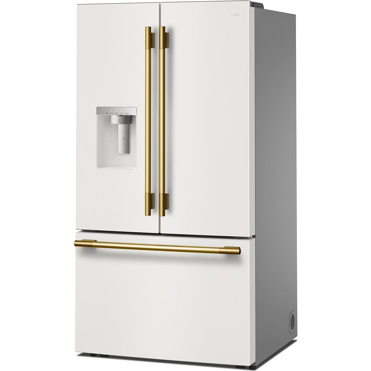  KitchenAid 36-inch, 30 cu. ft. French 3-Door Refrigerator with Water and Ice Dispensing System KRFF436SPL IMAGE 3