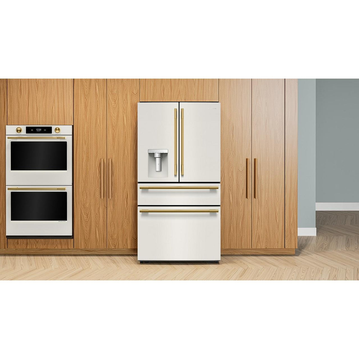  KitchenAid 36-inch, 29.51 cu. ft. Freestanding French 4-Door Refrigerator with Water and Ice Dispensing System KRMF436SPL IMAGE 11