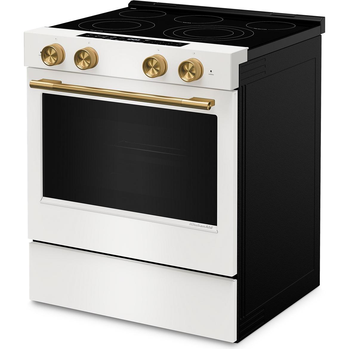  KitchenAid 30-inch Slide-in Electric Range with  Convection Cooking Modes YKSES530SPL IMAGE 3