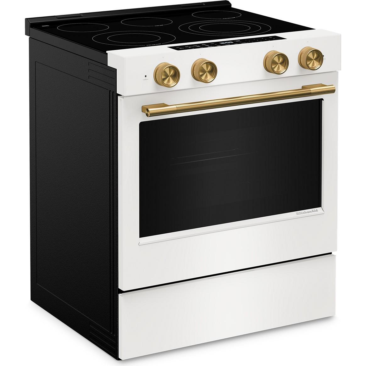  KitchenAid 30-inch Slide-in Electric Range with  Convection Cooking Modes YKSES530SPL IMAGE 4