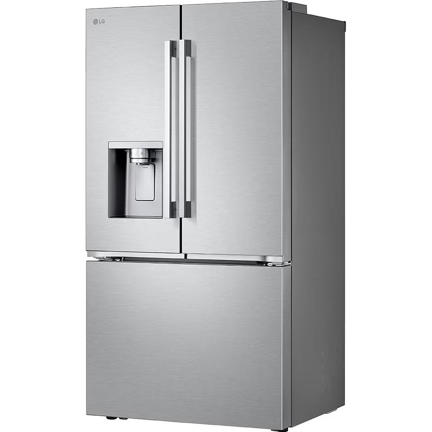  LG 36-inch, 25.5 cu. ft. Counter-Depth MAX® Freestanding French 3-Door Refrigerator with Ice & Water Dispenser LF26WCH62S IMAGE 5