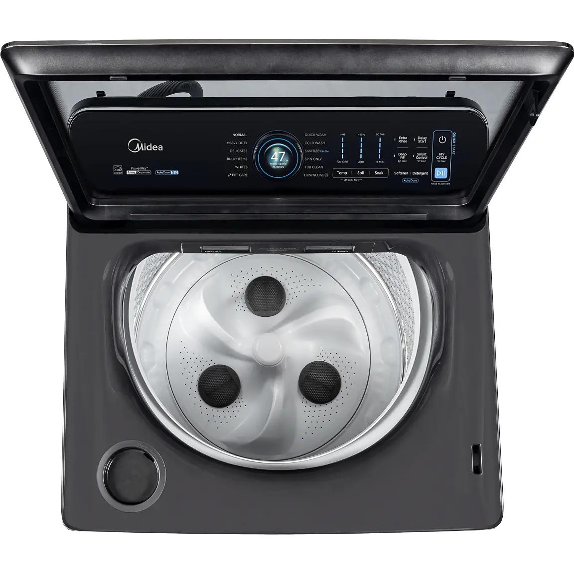  Midea 6.2 cu. ft. Top Loading Washer with PowerMix™ Spray MLTW62M7ACG IMAGE 4