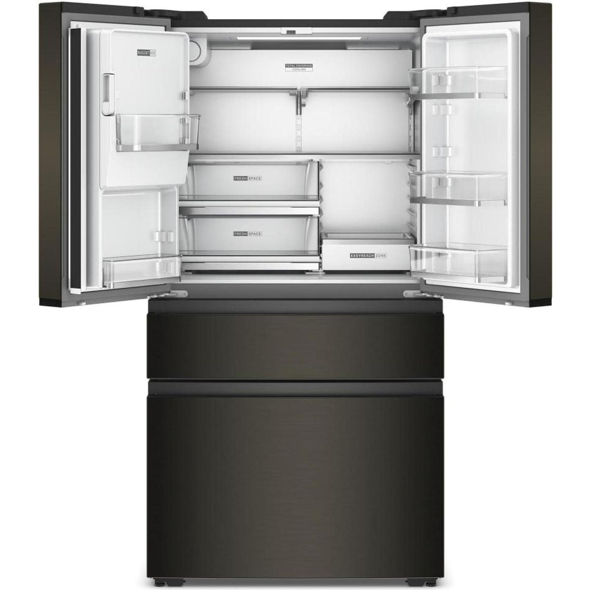  Whirlpool 36-inch, 22 cu. ft. Counter-Depth Freestanding French 4-Door Refrigerator with Nugget Ice WRMC7436TV IMAGE 2