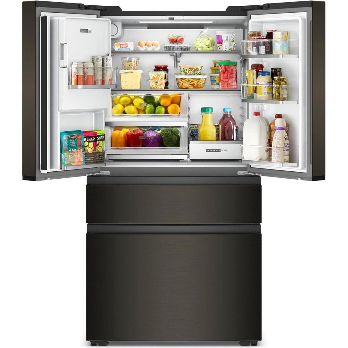  Whirlpool 36-inch, 22 cu. ft. Counter-Depth Freestanding French 4-Door Refrigerator with Nugget Ice WRMC7436TV IMAGE 3