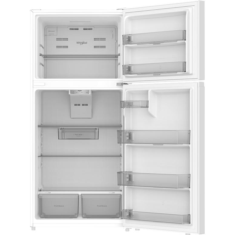  Whirlpool 30-inch, 18.2 cu. ft. Freestanding Top Freezer Refrigerator WRTX4418TW IMAGE 2