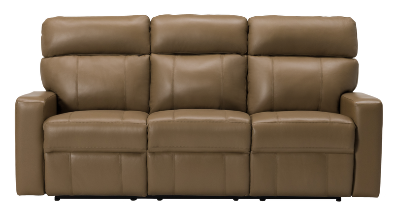 Palliser Oakwood Power Reclining Leather Match Sofa 41049-61-VALENCIA-DUNE-MATCH