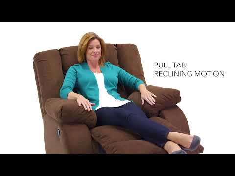 Signature Design by Ashley Tulen Rocker Fabric Recliner 9860525 EXTERNAL_VIDEO 1