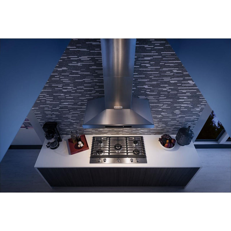 KitchenAid 36-inch Built-in Gas Cooktop with Griddle KCGS956ESS IMAGE 12