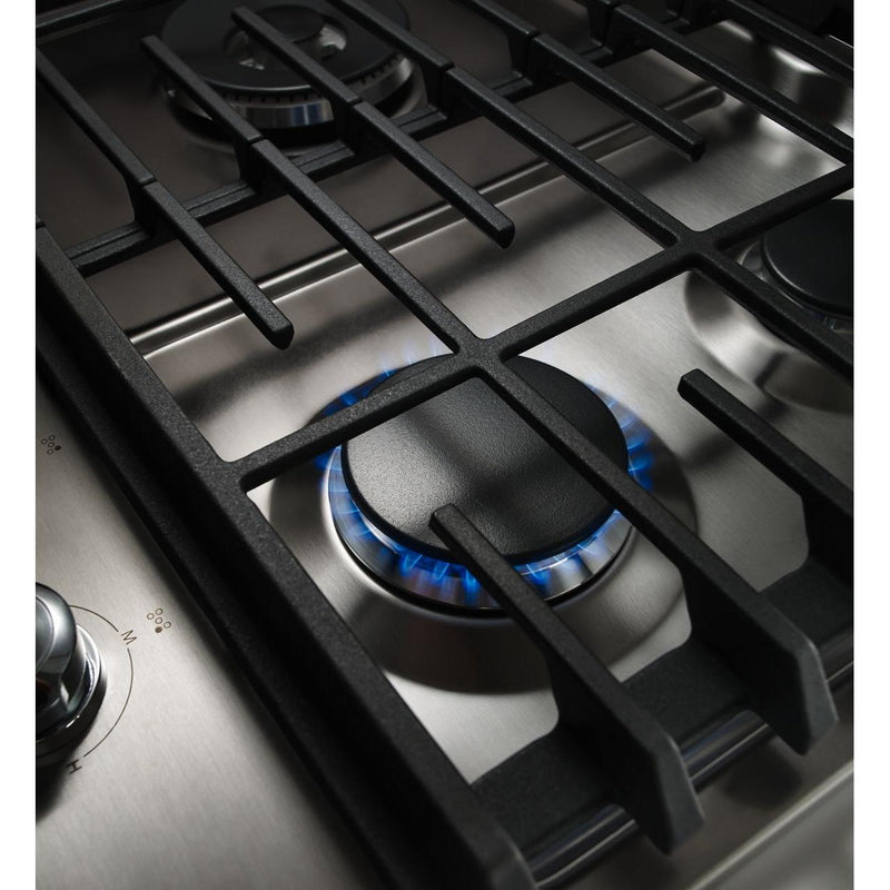 KitchenAid 36-inch Built-in Gas Cooktop with Even-Heat™ Burner KCGS556ESS IMAGE 5