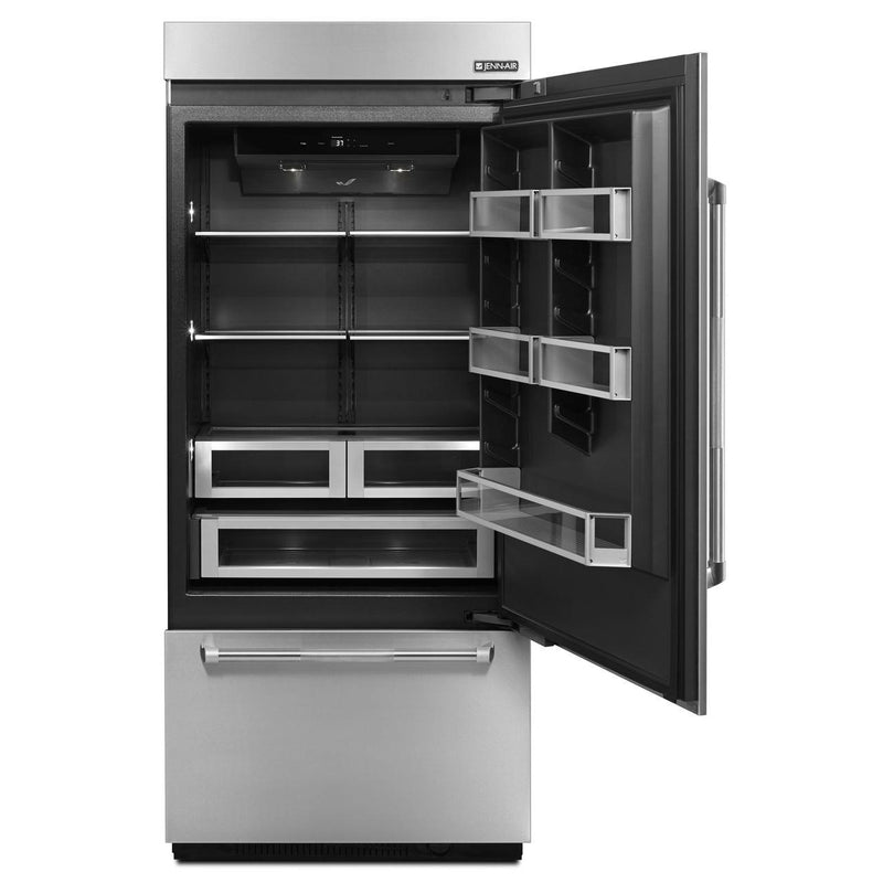 JennAir 36-inch, 21 cu.ft. Built-in Bottom Freezer Refrigerator with Obsidian Interior JB36NXFXRE IMAGE 5