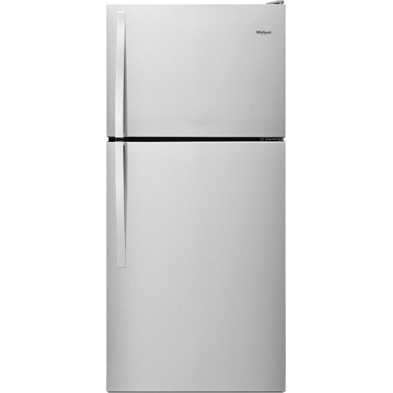 Whirlpool 30-inch, 18.2 cu.ft. Freestanding Top Freezer Refrigerator with Flexi-Slide™ Bin WRT318FZDM IMAGE 1