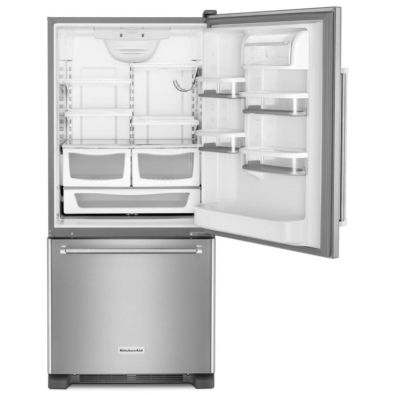 KitchenAid 30-inch, 19 cu. ft. Bottom Freezer Refrigerator KRBR109ESS IMAGE 2