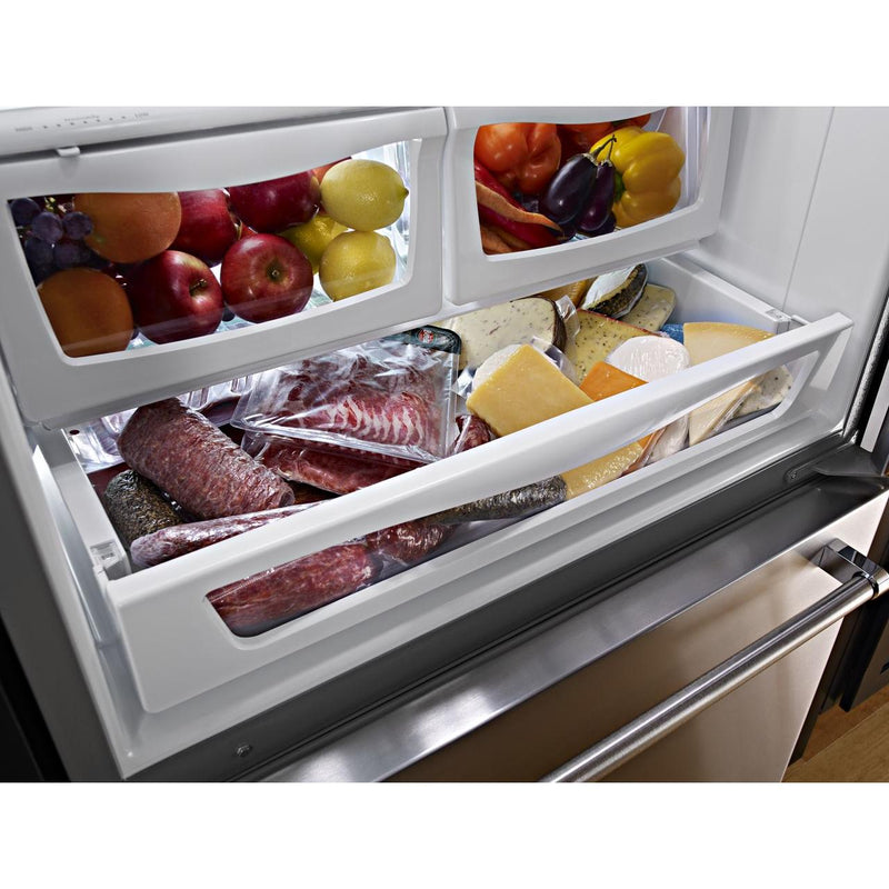 KitchenAid 36-inch, 25 cu.ft. Freestanding French 3-Door Refrigerator with ExtendFresh™ Plus Temperature Management System KRFF305ESS IMAGE 15