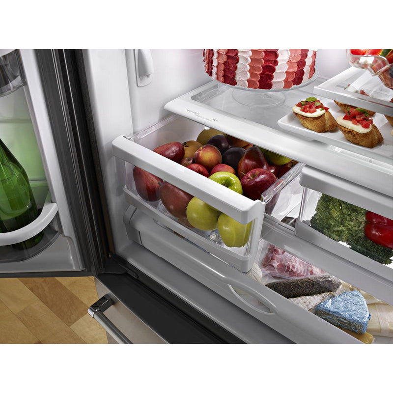KitchenAid 36-inch, 25 cu.ft. Freestanding French 3-Door Refrigerator with ExtendFresh™ Plus Temperature Management System KRFF305ESS IMAGE 16