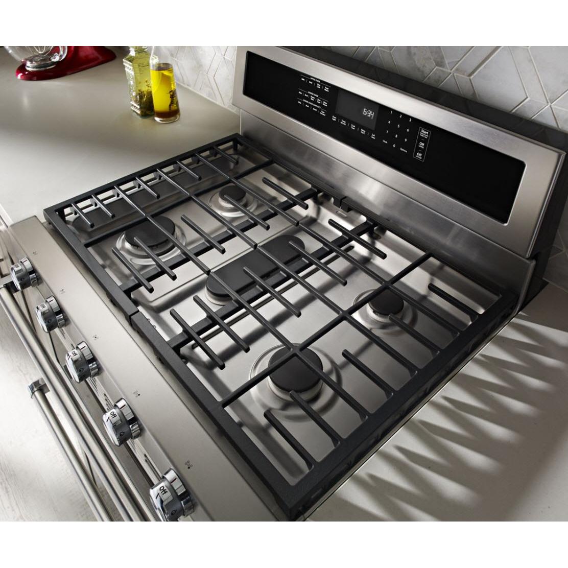 KitchenAid 30-inch Freestanding Dual-Fuel Range KFDD500ESS IMAGE 6