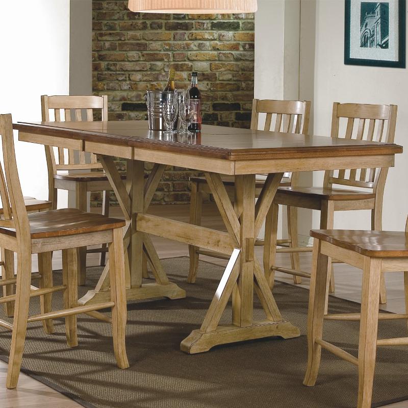 Winners Only Quaint Retreat Counter Height Dining Table with Trestle Base T1-QR3678-B IMAGE 1