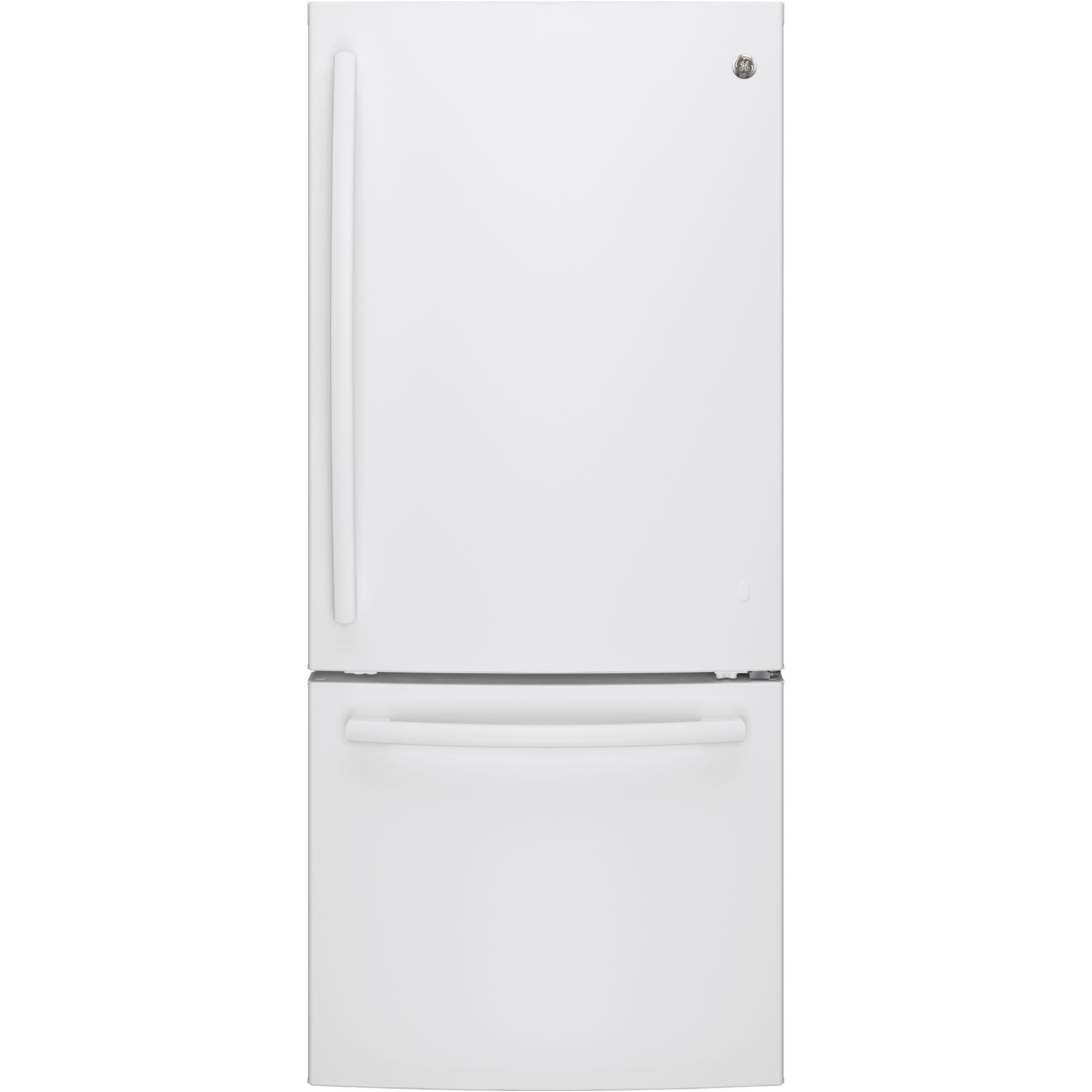 GE 30-inch, 20.9 cu. ft. Bottom Freezer Refrigerator GBE21AGKWW IMAGE 1