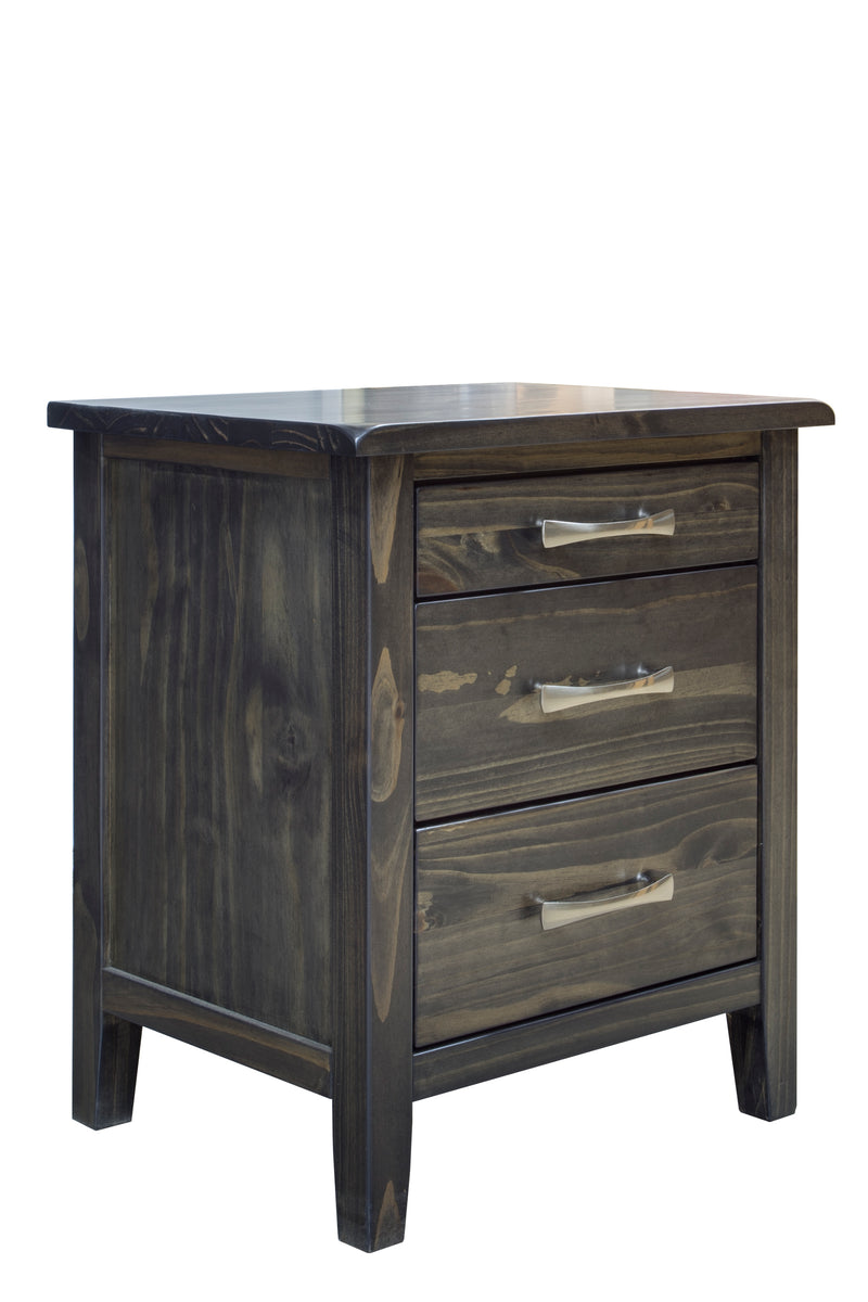Mako Wood Furniture Scarlet 3-Drawer Nightstand 4100-65
