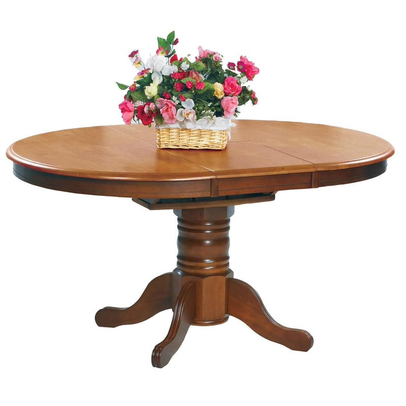 Winners Only Oval Country Lifestyle Dining Table with Pedestal Base T1-54257-A_D_F IMAGE 1
