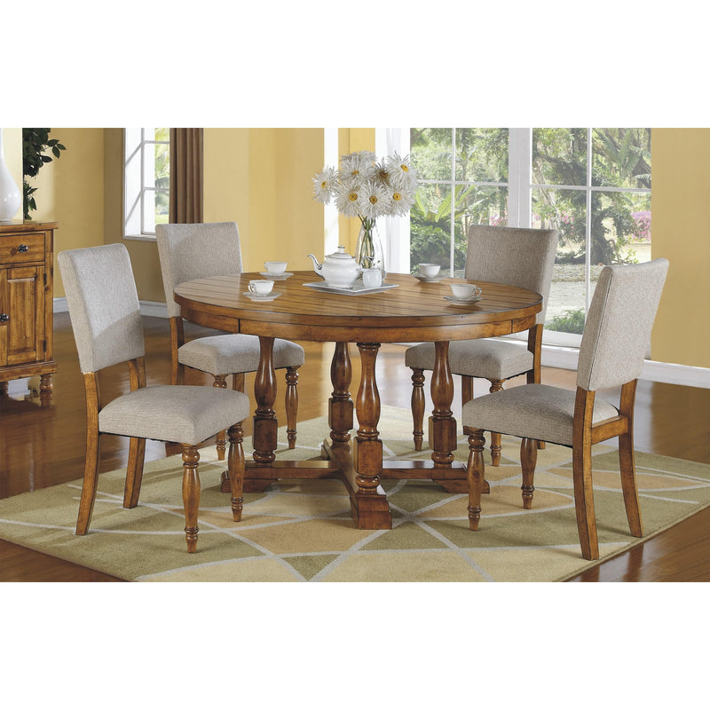 Winners Only Round Grand Estate Dining Table with Pedestal Base T1-GE58R-O IMAGE 2