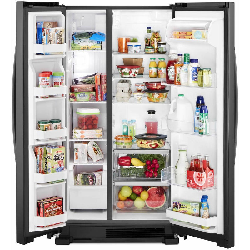 Whirlpool 33-inch, 21.7 cu. ft. Freestanding Side-by-side Refrigerator with Adaptive Defrost WRS312SNHB IMAGE 3