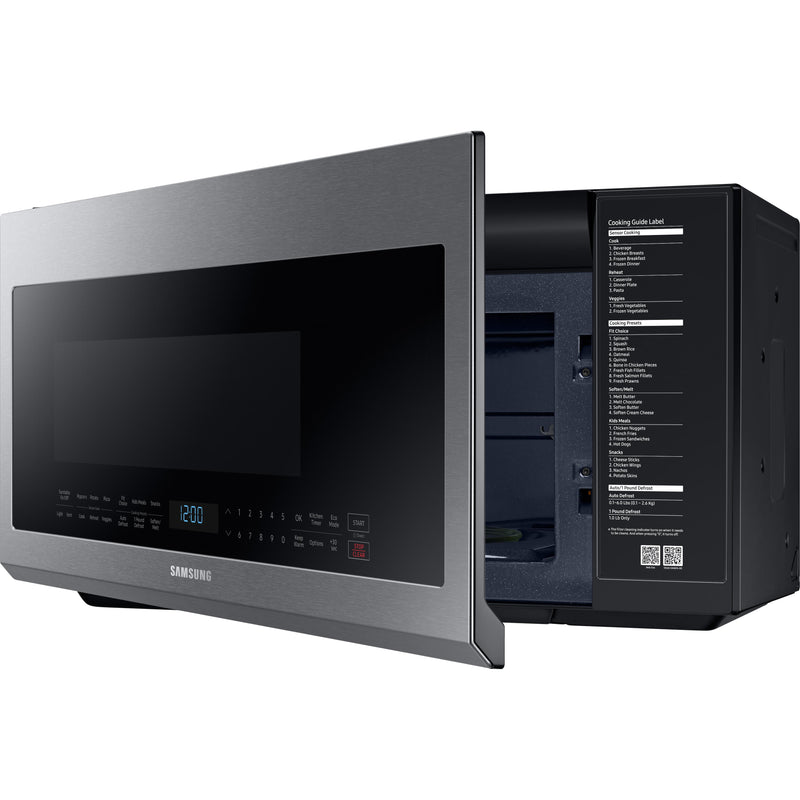 Samsung 30-inch, 2.1 cu.ft. Over-the-Range Microwave Oven with Ventilation System ME21M706BAS/AC IMAGE 4