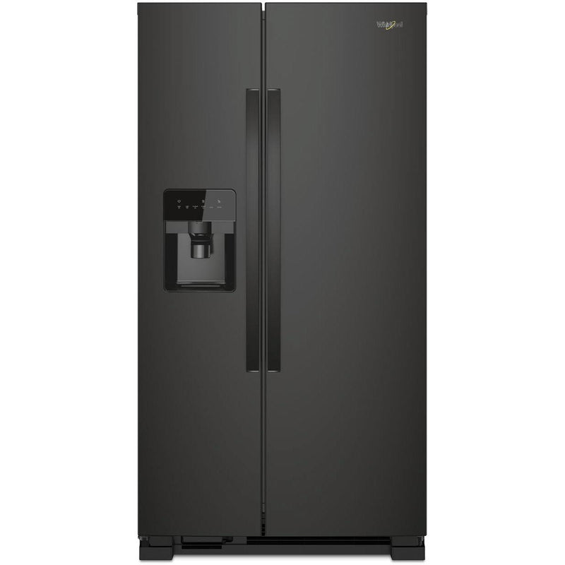 Whirlpool 33-inch, 21.4 cu. ft. Side-by-Side Freestanding Refrigerator with Exterior Ice and Water Dispenser with EveryDrop™ Water Filtration WRS331SDHB IMAGE 1