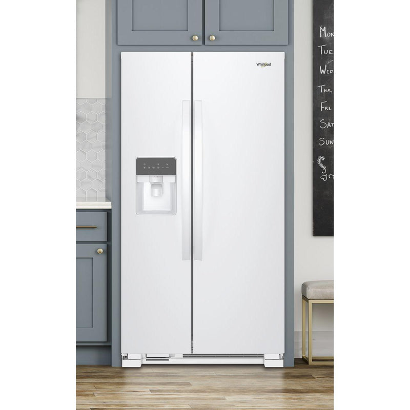 Whirlpool 36-inch, 24.5 cu. ft. Freestanding Side-by-Side Refrigerator with Exterior Ice and Water Dispenser with EveryDrop™ Water Filtration WRS335SDHW IMAGE 7