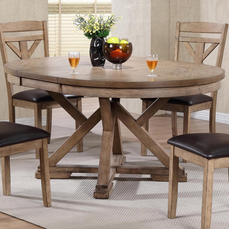 Winners Only Round Grandview Dining Table with Pedestal Base T1-GV4866-G IMAGE 1