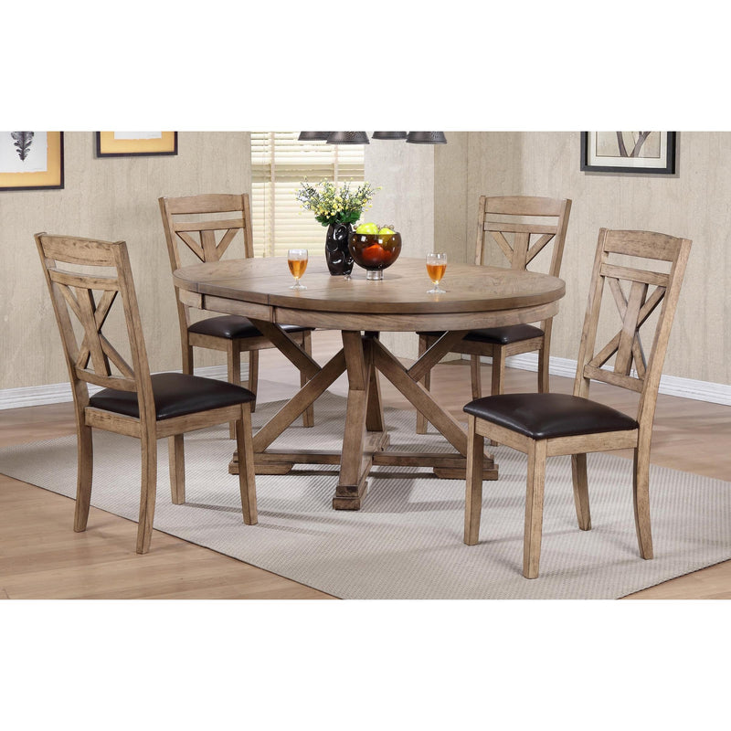 Winners Only Round Grandview Dining Table with Pedestal Base T1-GV4866-G IMAGE 2