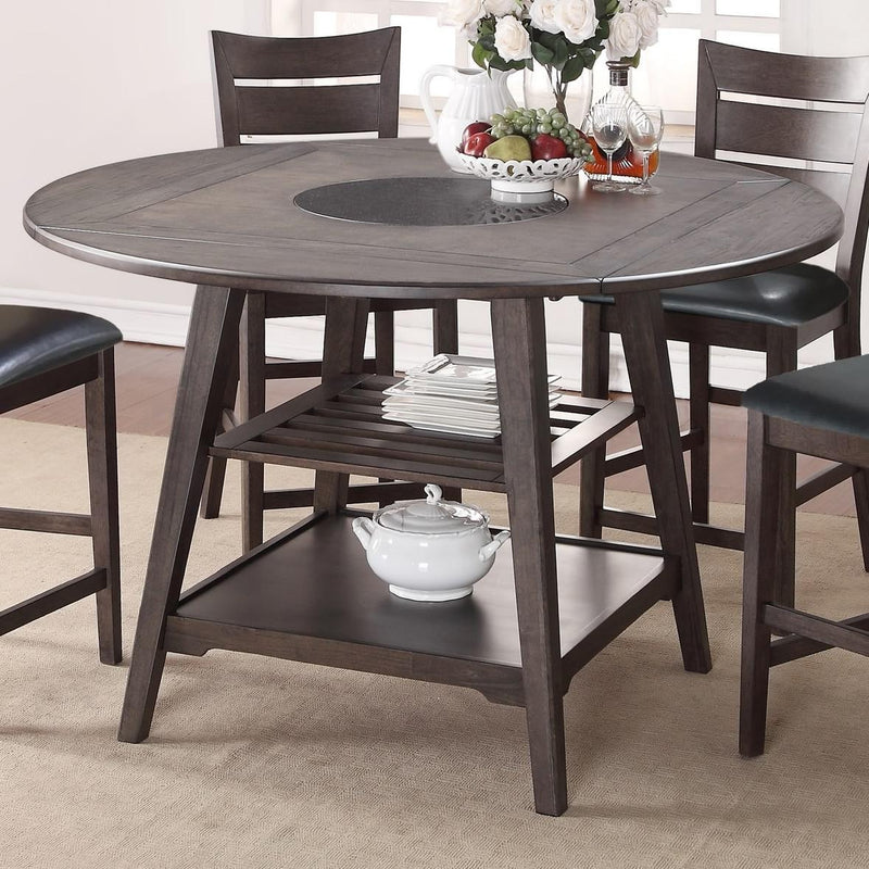 Winners Only Round Parkside Counter Height Dining Table with Pedestal Base T1-PK60R-G IMAGE 1