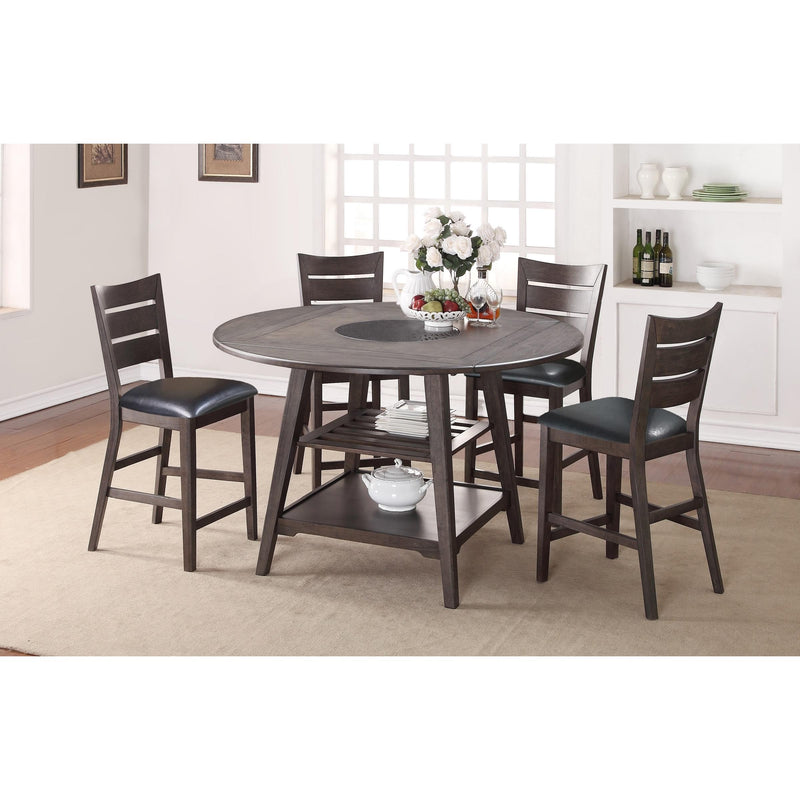 Winners Only Round Parkside Counter Height Dining Table with Pedestal Base T1-PK60R-G IMAGE 2