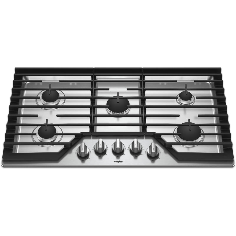 Whirlpool 36-inch, Built-in, Gas Cooktop with EZ-2-Lift™ WCG97US6HS IMAGE 3