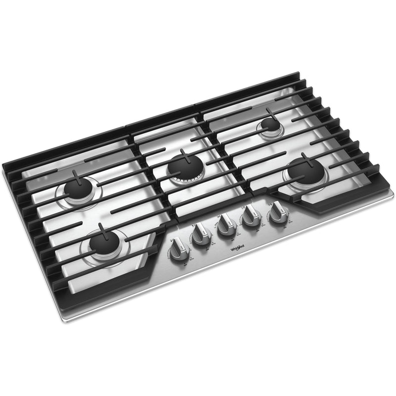 Whirlpool 36-inch, Built-in, Gas Cooktop with EZ-2-Lift™ WCG97US6HS IMAGE 4