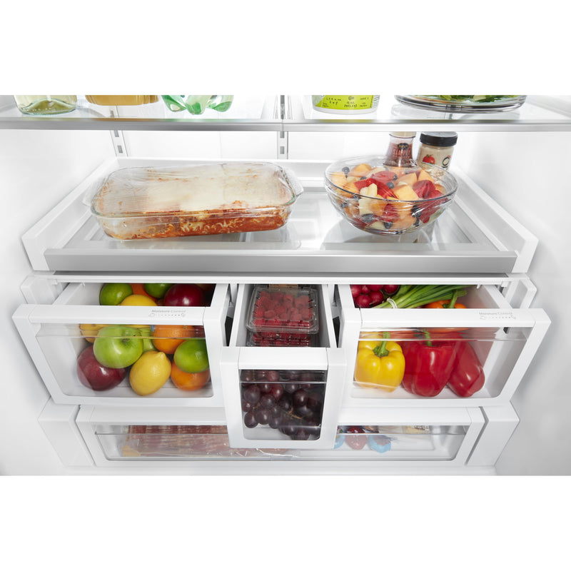 Whirlpool 36-inch, 26.8 cu. ft. Freestanding French 3-Door Refrigerator Water and Ice Dispensing System WRF757SDHZ IMAGE 4