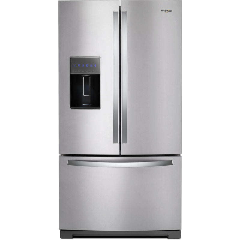 Whirlpool 36-inch, 26.8 cu. ft. Freestanding French 3-Door Refrigerator Water and Ice Dispensing System WRF767SDHZ IMAGE 1