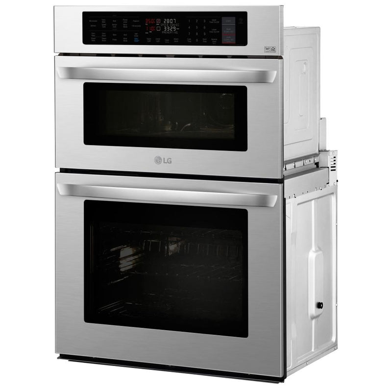 LG 30-inch, 6.4 cu.ft. Built-in Combination Wall Oven with Wi-Fi LWC3063ST IMAGE 3