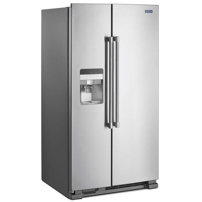 Maytag 36-inch, 25 cu.ft. Freestanding Side-by-Side Refrigerator with External Water and Ice Dispensing System MSS25C4MGZ IMAGE 2