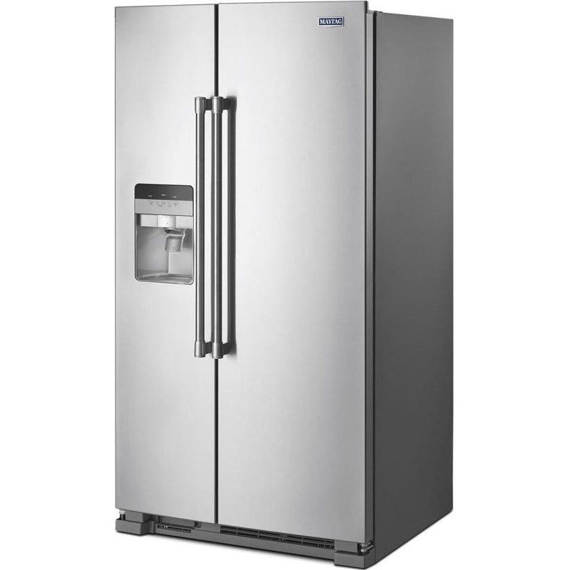 Maytag 36-inch, 25 cu.ft. Freestanding Side-by-Side Refrigerator with External Water and Ice Dispensing System MSS25C4MGZ IMAGE 3