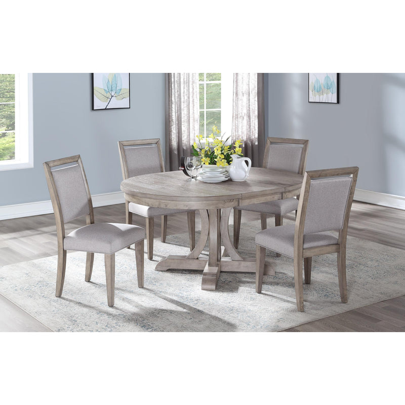 Winners Only Oval Chatelaine Dining Table with Pedestal Base T1-CH4866-G IMAGE 2