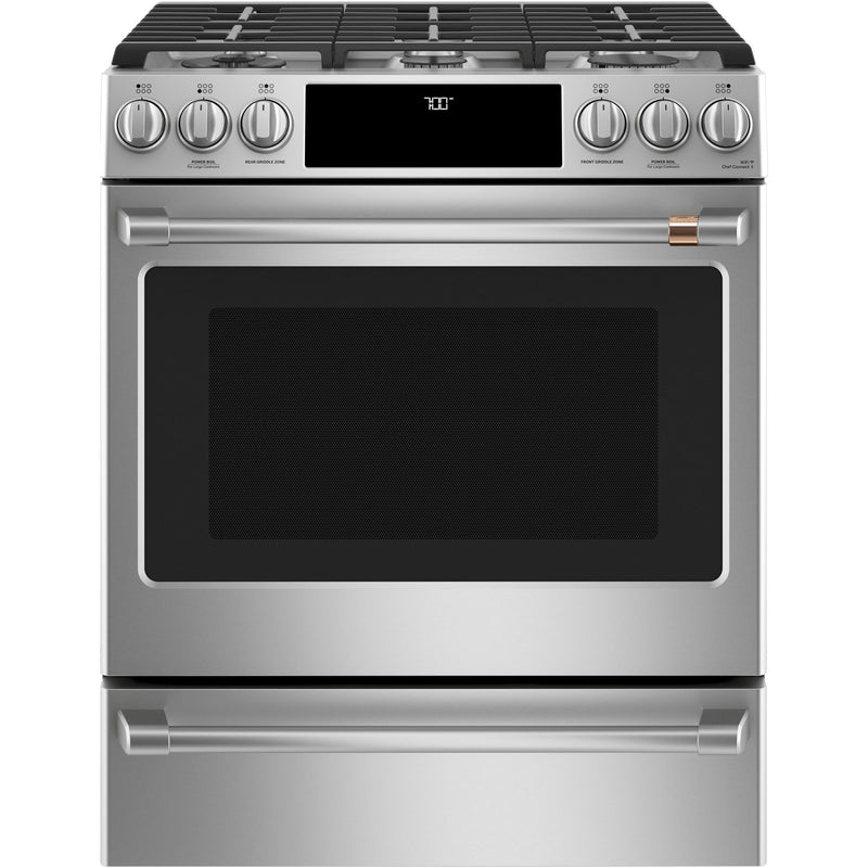 Café 30-inch Slide-in Gas Range with Convection Technology CCGS700P2MS1 IMAGE 1