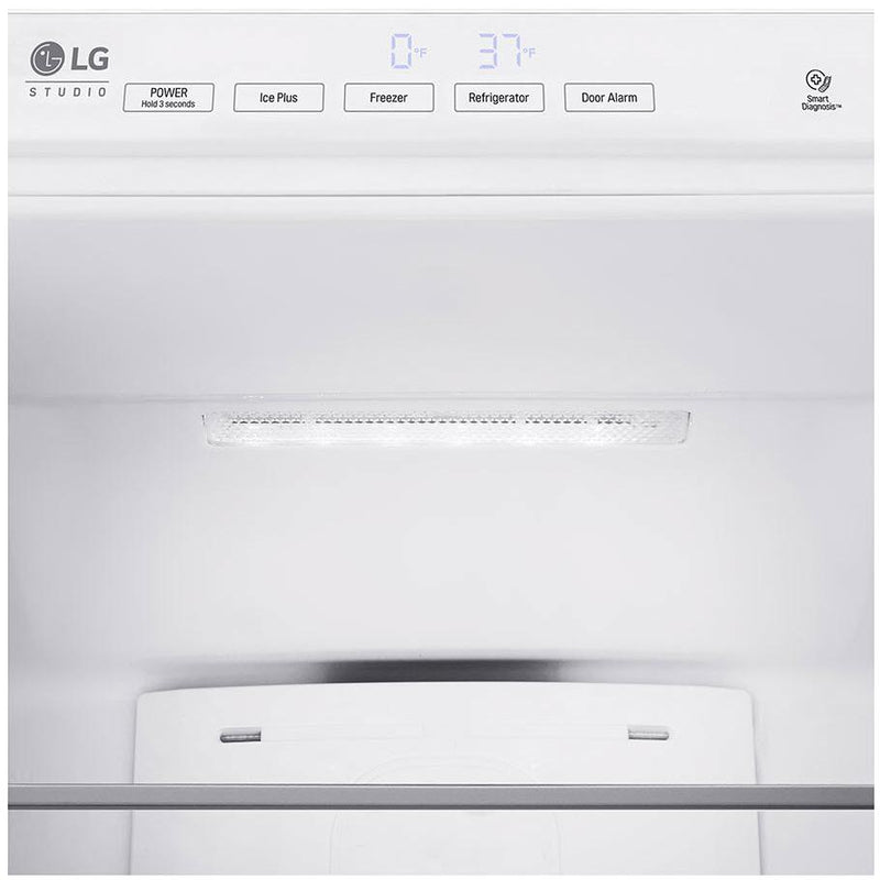 LG STUDIO 22-inch, 9 cu.ft. Counter-Depth Bottom Freezer with SmartDiagnosis® LSBNC1021P IMAGE 5