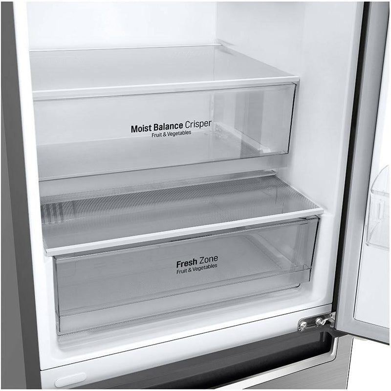 LG 24-inch, 12 cu.ft. Counter-Depth Bottom-Freezer Refrigerator with Multi-Air Flow System LBNC12231V IMAGE 3